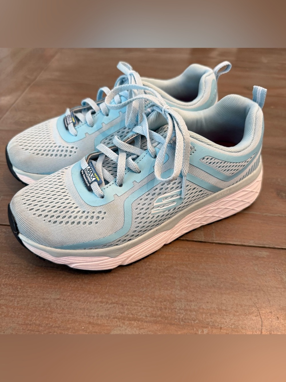 Skechers Women's Elite SR Banham Slip Resistant Work Shoes 6.5 Blue Preowned